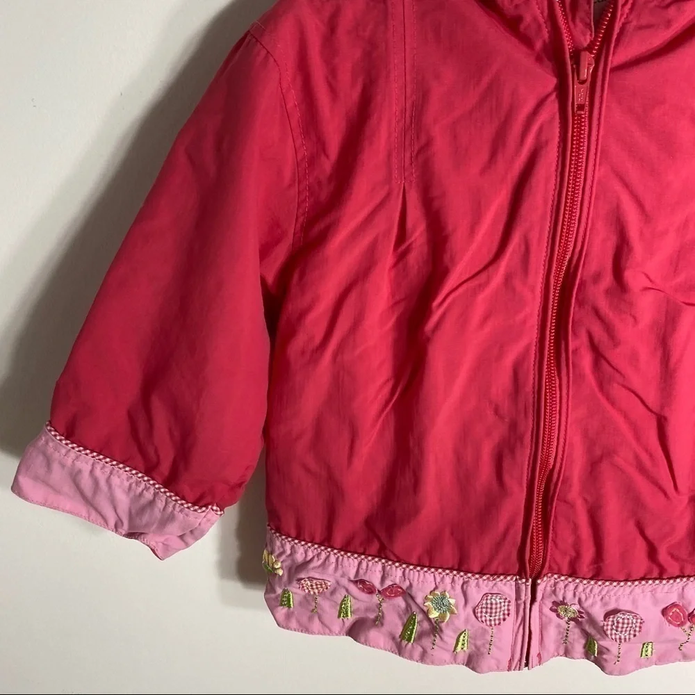 Carter’s Spring Jacket Sz 3T Pink Full Zip Hooded
